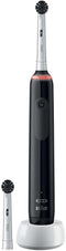 Oral-B Pro 3 - Elektrische tandenborstel - 3 poetsstanden met druksensor - Zwart (2 stuks)