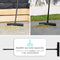 CLEANLY® Rubberen Bezem - Vloerwisser 2-in-1 - Uitschuifbare steel 68-125 cm - Zwart