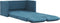 vidaXL - Slaapbank - vloermodel - 2-in-1 - 122x204x55 - cm - fluweel - blauw