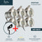 Olan Grondspots Complete Set - Tuinverlichting - Eenvoudig te installeren - Aluminium/RVS (6 stuks)