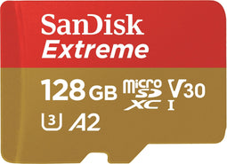 SanDisk SDSQXAA-128G-GN6AA - microSDXC 128GB - 190/90MB/s UHS-I U3 - 4K UHD (1 stuk)
