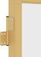 vidaXL - Binnendeur - smal - 93x201,5 - cm - gehard - glas - en - aluminium - goudkleur