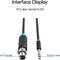Vention XLR naar Jack 6.35 mm - Audio Kabel 3 m - Nickel-Plated - Zwart