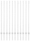 vidaXL - Hekposten - 22 - stuks - U-vorm - 140 - cm - Gegalvaniseerd - Staal