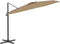 vidaXL - Zweefparasol - met - aluminium - paal - 400x300 - cm - taupe
