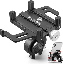 Rockbros - 699-BK - aluminium fietstelefoonhouder - zwart