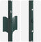 vidaXL - Hekpalen - 5 - stuks - U-vormig - Groen - 140 - cm - Staal