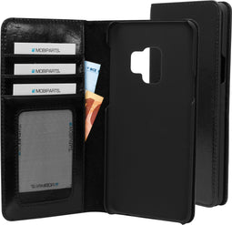Mobiparts Galaxy S9 - Wallet Case - Krasbestendig - Zwart