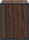 vidaXL - Tv-meubel - 60x31x39,5 - cm - bewerkt - hout - metaal - bruin - eikenkleurig