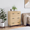 vidaXL - Dressoir - 69,5x34x90 - cm - bewerkt - hout - sonoma - eikenkleurig