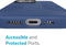 Speck Presidio2 Grip - Back Cover - MagSafe geschikt - Bacteriedodende Microban - Blauw