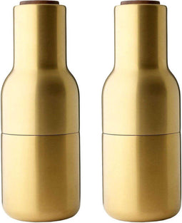 Menu - Bottle Grinder - Peper- en zoutmolen - Brushed Brass (Messing) - Set van 2