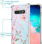 iMoshion Hoesje Geschikt voor Samsung Galaxy S10 Hoesje Met Koord - iMoshion Design Hoesje met Koord - Roze / Transparant / Blossom Watercolor