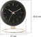 Karlsson Globe - Tafelklok - Gouden details - Zwart - 21x24,5x14cm