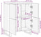 vidaXL - Dressoir - 60x33x75 - cm - massief - mangohout - zwart