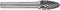 Ruko 116032 Hm Freesstift Vorm F Ronde Boog (Rbf) Kogeldiame