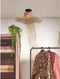 GOOD&MOJO Plafonniere Ibiza - Bamboe/Zwart - 50x50x15cm -