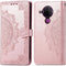 iMoshion Hoesje Geschikt voor Nokia 5.4 Hoesje Met Pasjeshouder - iMoshion Mandala Bookcase - Rosé Goud