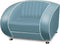 Bel Air Retro Fauteuil SF-01 Blauw