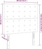 vidaXL - Hoofdborden - 2 - st - 90x5x78/88 - cm - kunstleer - cappuccinokleurig