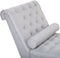 MURET - Chaise longue - Lichtgrijs - Symmetrisch - Polyester