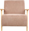 LESJA - Fauteuil - Roze - Stof