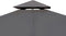 vidaXL - Prieel - met - dak - 3x3 - m - donkergrijs