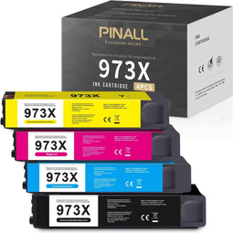 KANTON PINALL - Inktcartridges - 10000 pagina's zwart 7000 pagina's kleur - HP 973X (set van 4)
