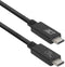 ACT AC7451 - USB-C Kabel - USB4 40Gbps C Male - C Male 0,8 meter Zwart