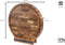 VDN Professionele Snijplank Rond - Acacia Hout met Sapgeul en Handvaten - Ø 38 x 3,8 CM