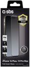 SBS TESCRFCIP1367K - Full Cover Screenprotector - Gehard Glas 9H - Zwart