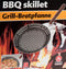 BBQ Collection skilletpan - Ø 32cm - carbonstaal - losse houten steel - natuurlijke anti-aanbaklaag
