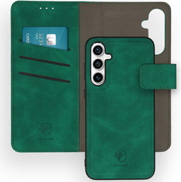 iMoshion Hoesje Geschikt voor Samsung Galaxy S23 FE Hoesje Met Pasjeshouder - iMoshion Uitneembare 2-in-1 Luxe Bookcase - Donkergroen