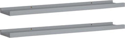 vidaXL - Fotoplanken - U-vormig - Grijs - 80x9x3 cm (2 stuks)