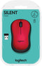 Logitech M220 Silent - Draadloze Muis - Ruisonderdrukking 90% - Rood