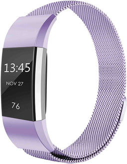 iMoshion Bandje Geschikt voor Fitbit Charge 2 Maat S - iMoshion Milanees magnetische band - Paars