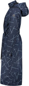 AGU Trench Coat Long - Regenjas Dames - Wind- en waterproof - Blauw - L