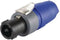 Neutrik NL2FX Luidsprekerconnector Stekker, recht Aantal polen: 2 Zwart, Blauw 1 stuk(s)