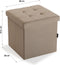 Verwijderbare poef Linnen Hout MDF (38 x 37,5 x 38 cm)