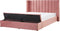 NOYERS - Tweepersoonsbed - Roze - 180 x 200 cm - Fluweel
