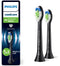 Philips Sonicare Optimal White W2 - Opzetborstels voor Elektrische Tandenborstel - Wittere tanden - Zwart (2 stuks)