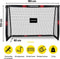 Dunlop Voetbaldoel - Voetbal Goal 180 x 120 x 60 cm - Metaal - Zwart/Rood