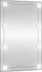 vidaXL - Wandspiegel - met - LED's - rechthoekig - 40x60 - cm - glas