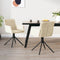 vidaXL - Eetkamerstoelen - draaibaar - 2 - st - fluweel - crèmekleurig