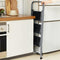 SONGMICS - Opvouwbare trapladder 3 treden - Stevig staal met veiligheidsslot