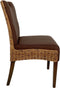 SVJ Eetkamerstoelen Vierkant - 59x45x91 cm - Rotan - Bruin - Set van 4
