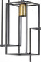 Light & Living Hanglamp Marley - Zwart - 84x15x57cm - 7L - Luxe - Hanglampen Eetkamer, Slaapkamer, Woonkamer