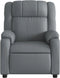Fauteuil verstelbaar kunstleer grijs