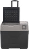 vidaXL - Koelbox - met - wielen - en - adapter - 30 - L - polypropeen - zwart - en - grijs