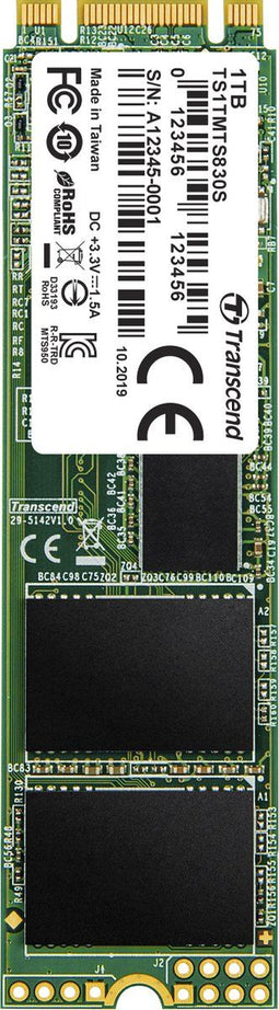 Transcend 830S - M.2 SSD 1TB - SATA III 6Gb/s - 3D NAND